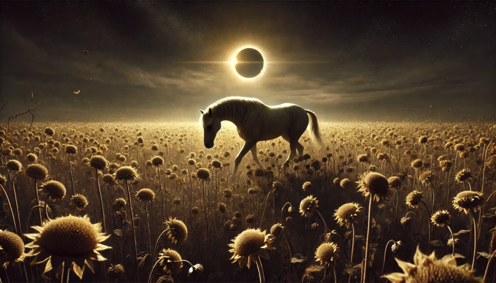 Cavaleiros do Apocalipse: O Que a Bíblia Quer Que Você Saiba 5 Imagem Representando o Cavalo Amarelo dos Cavaleiros do Apocalipse