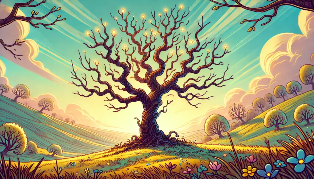 Gênesis 42: A Fome Tem Propósito 3 Imagem Representando Gênesis 42 e a Árvore Florescendo