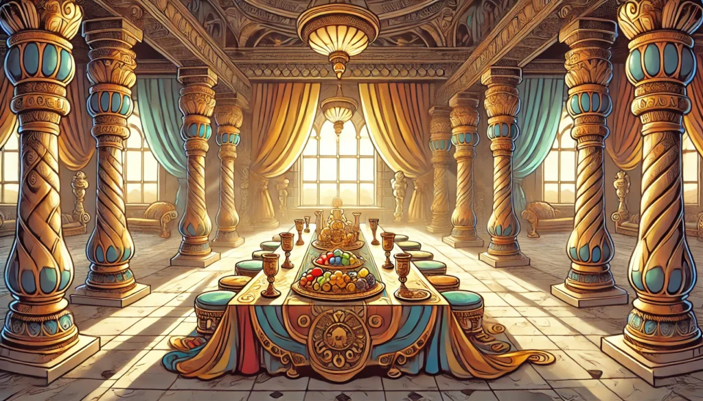 Gênesis 43: O Espírito de Judá em Você 2 Imagem Representando Gênesis 43 e o Banquete que José do Egito Preparou para Seus Irmãos