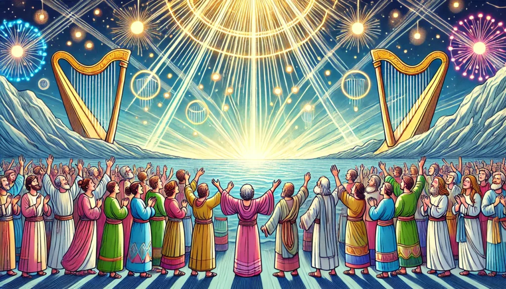 Êxodo 14: Deus É Senhor do Impossível 3 Imagem Representando Êxodo 14 e a Adoração a Deus pelo Seu Agir em Nosso Favor