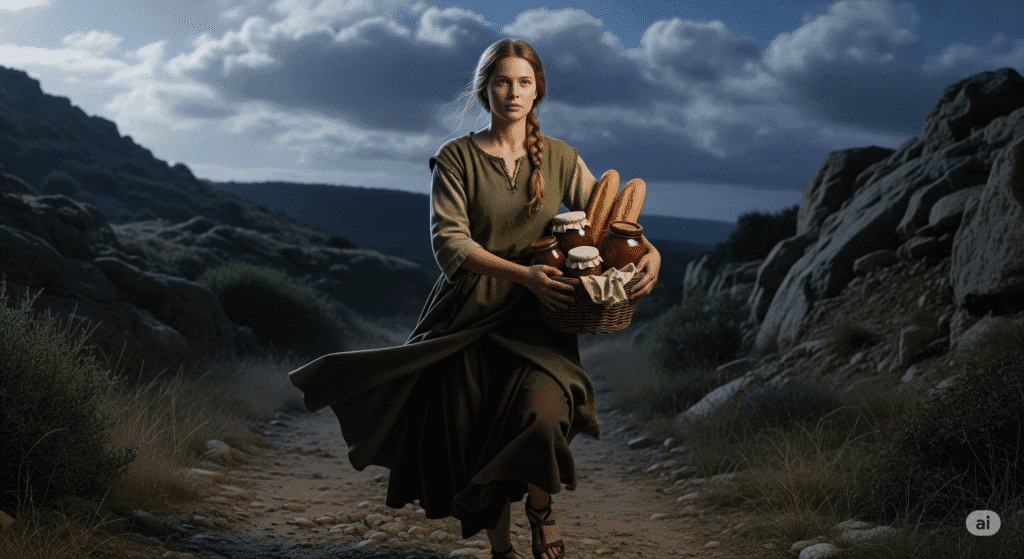 Mulheres que Renunciaram na Bíblia: Conheça as Heroínas! 7 Imagem Representando Abigail, Uma das Mulheres que Renunciaram na Bíblia
