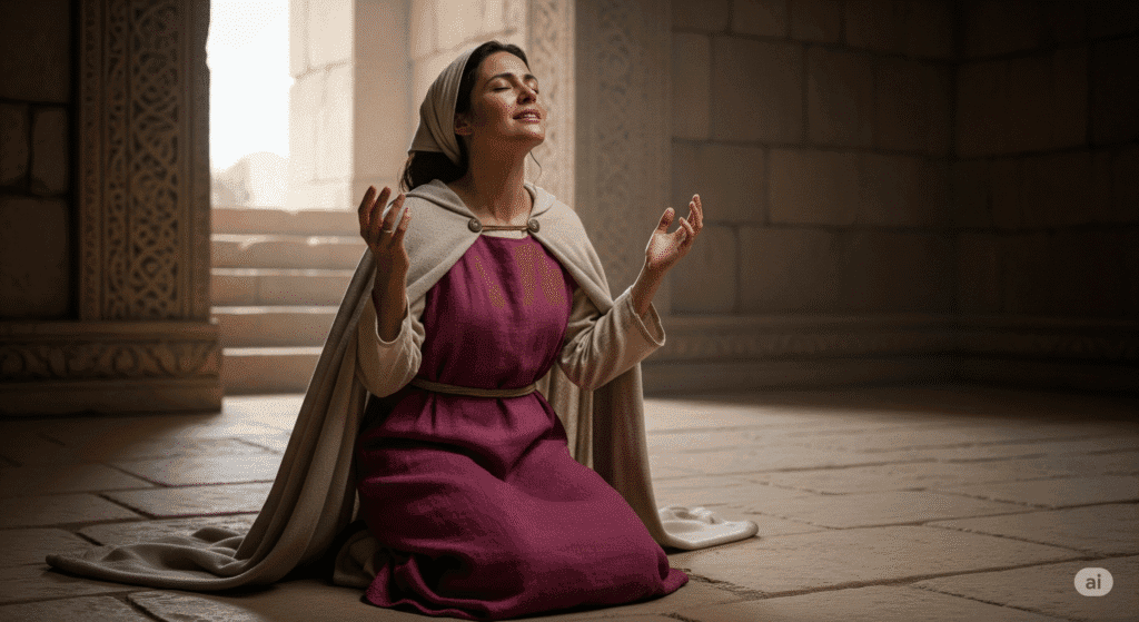 Mulheres que Renunciaram na Bíblia: Conheça as Heroínas! 1 Imagem Representando Ana, Uma das Mulheres que Renunciaram na Bíblia
