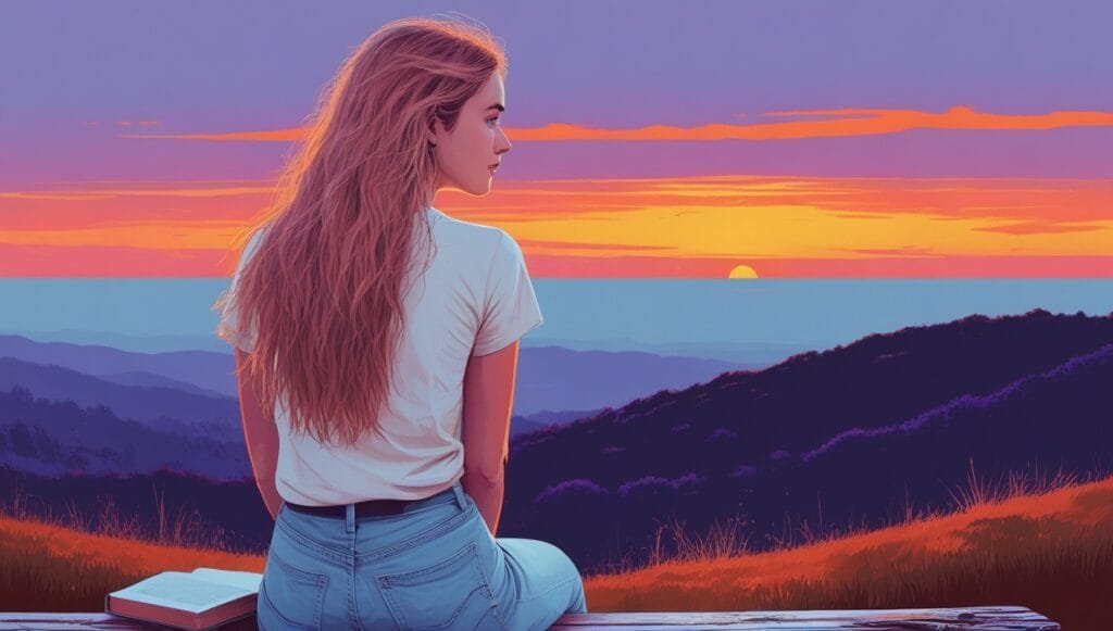 Conselhos Para Jovens Cristãos: Seja Luz no Mundo 1 Imagem Representando uma Jovem com um Livro dos Conselhos para Jovens Cristãos