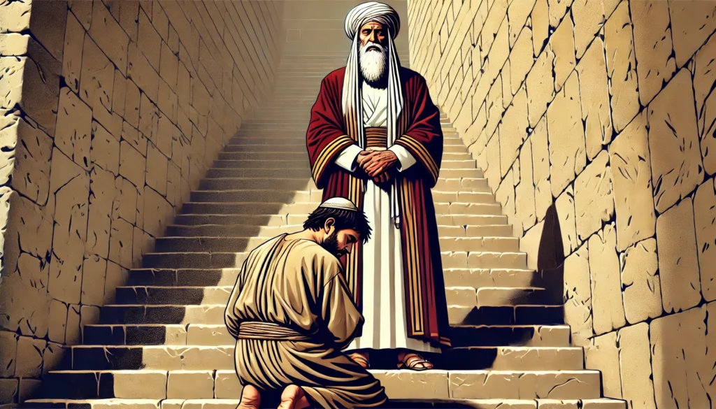 Quem Eram os Fariseus na Bíblia Sagrada? 1 Imagem Representando o Artico "Quem eram os Fariseus na Bíblia Sagrada", com um Fariseu e um Cidadão